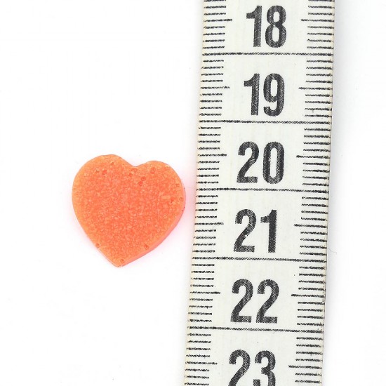 Kalp Şeklinde Polyester Taş 16 mm (20 adet)